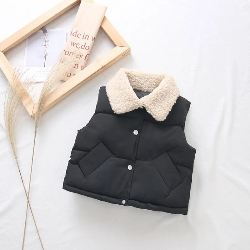 Spemonope/Новинка 2019 года сезон осень-зима Модный жилет с воротником ягненка верхняя