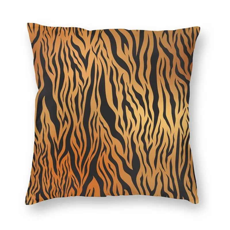 

Tiger Cheetah Print Pattern Cushion Cover Double Side Printing Wild Animal Skin Pattern Throw Pillow Case for Car Pillowcase