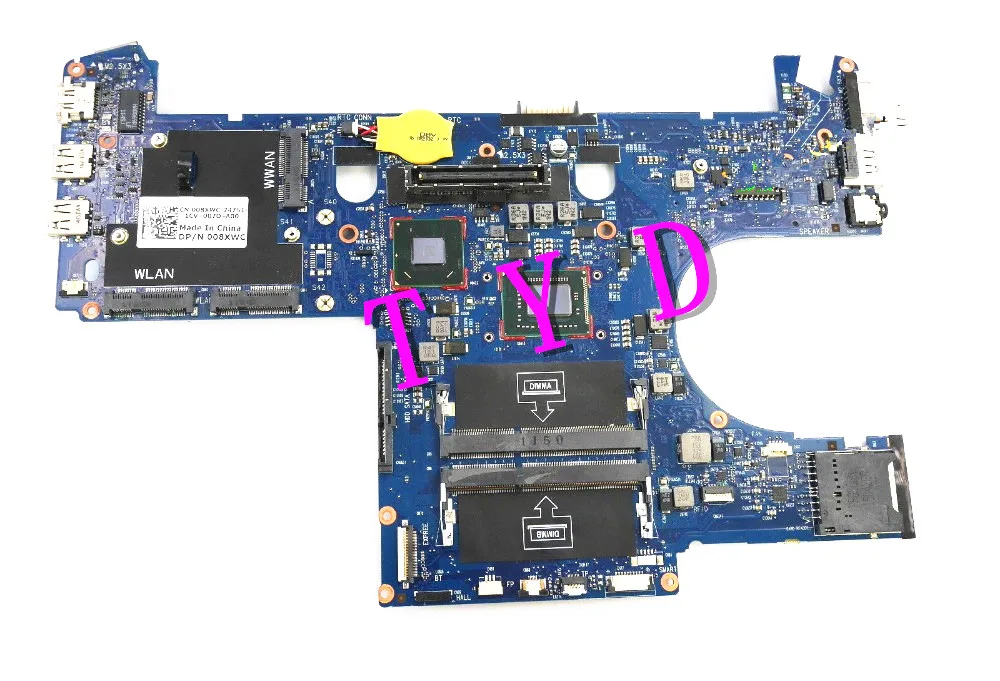 

Free Shipping For Dell For Latitude E6220 Motherboard with Core i3-2330M CPU CN-08XWC 08XWC 8XWC 100% working well