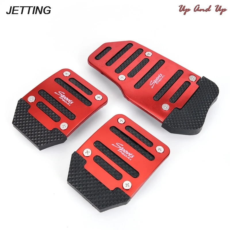 3 шт. алюминиевый сплав ножной педали Крышка колодки авто автомобиль нескользкой
