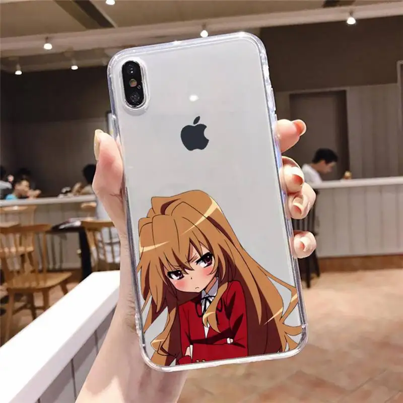 

Toradora Taiga aisaka anime lucury Phone Case cover Transparent for iPhone 6 7 8 11 12 s mini pro X XS XR MAX Plus