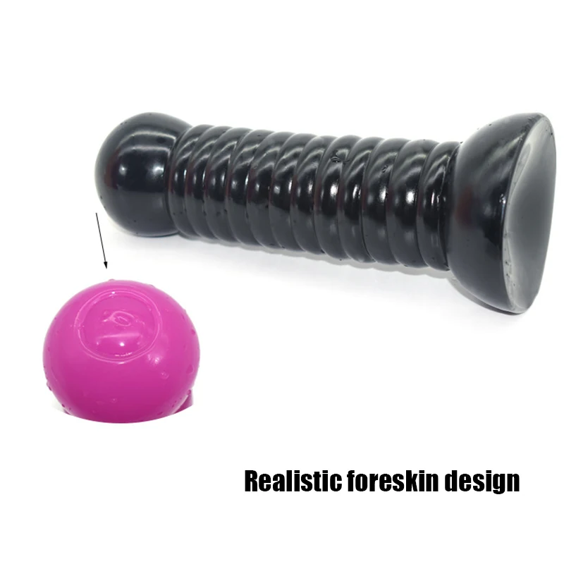 SMMQ Huge Dildo Male Sex Toy Anal Plug Forskin Masturbator Butt Black Dildos Toys For Women With Suction Products | Красота и