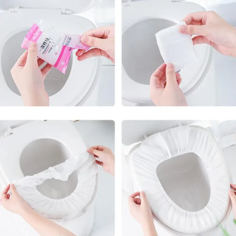 1 шт одноразовые мягкие туалетные сиденья крышкой Pad Ванная комната Туалетная