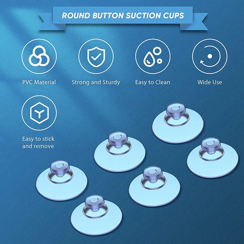 Promotion! 100Pcs Transparent Suction Cups Plastic Pads Without Hooks for Outdoor Kitchen Bathroom Window 20Mm |