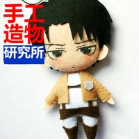 anime mikasa%c2%b7ackerma 12cm mini keychain doll handmade toys stuffed plush toy diy doll material pack kids gift