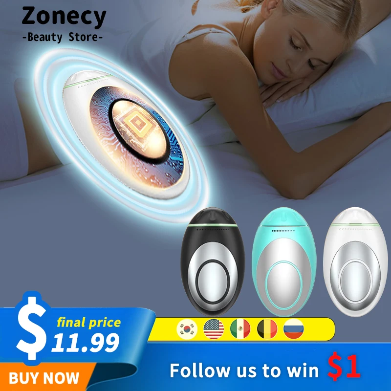 

Microcurrent Pulse Sleep Aid Device Handheld Massage Stimulation Hypnosis Insomnia Therapy CES Relieve Eliminate Anxiety Relax