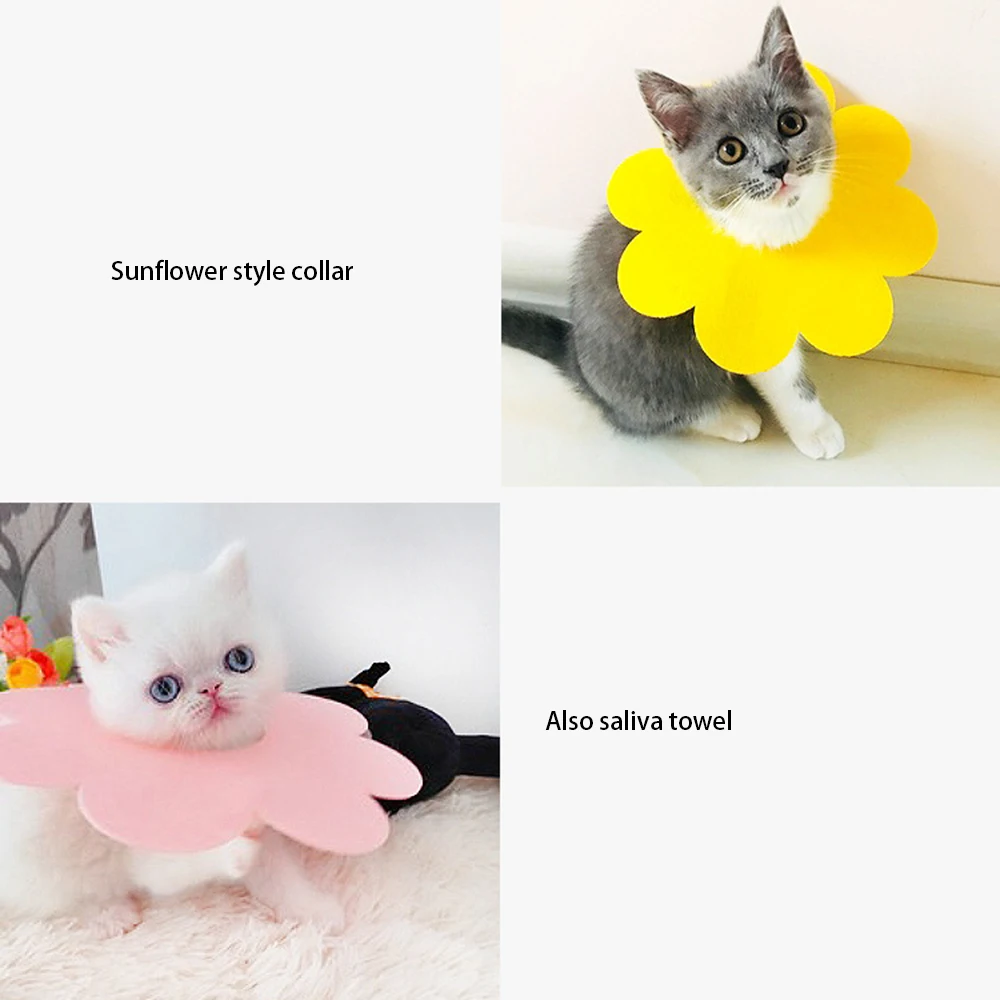 5 шт. ПЭТ солнце цветок круг кошка анти укус разбивание слюнявчик полотенце