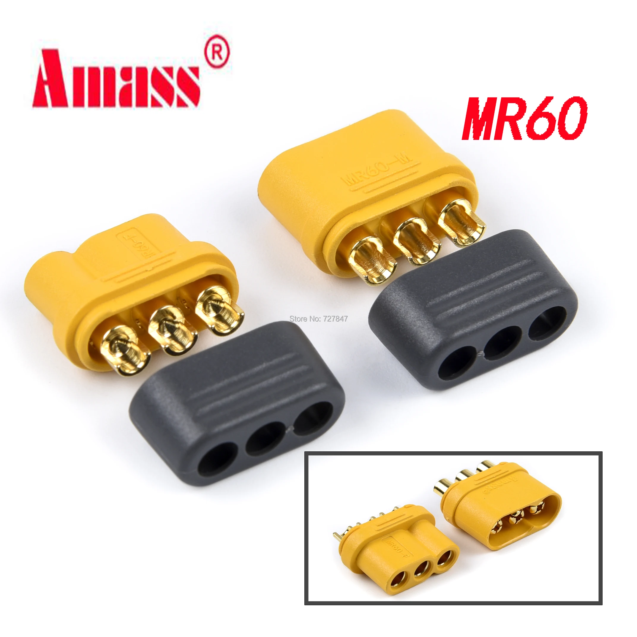 Разъем Amass MR60 5/10 пар с защитной крышкой 3 5 мм ядра|Детали и аксессуары| |