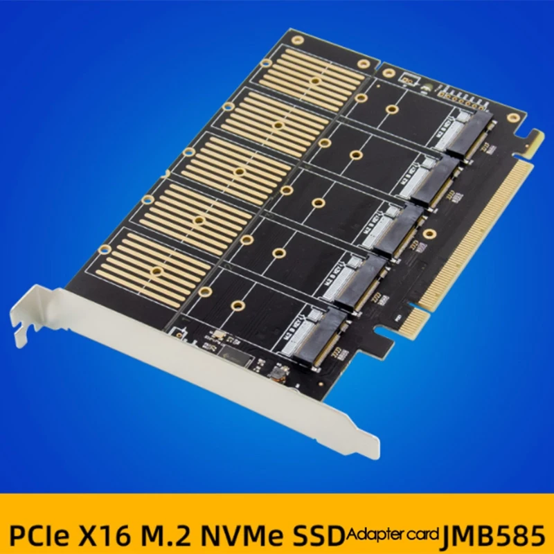 

SSD JMB585 PCIe X16 M.2 Key B NVMe NGFF