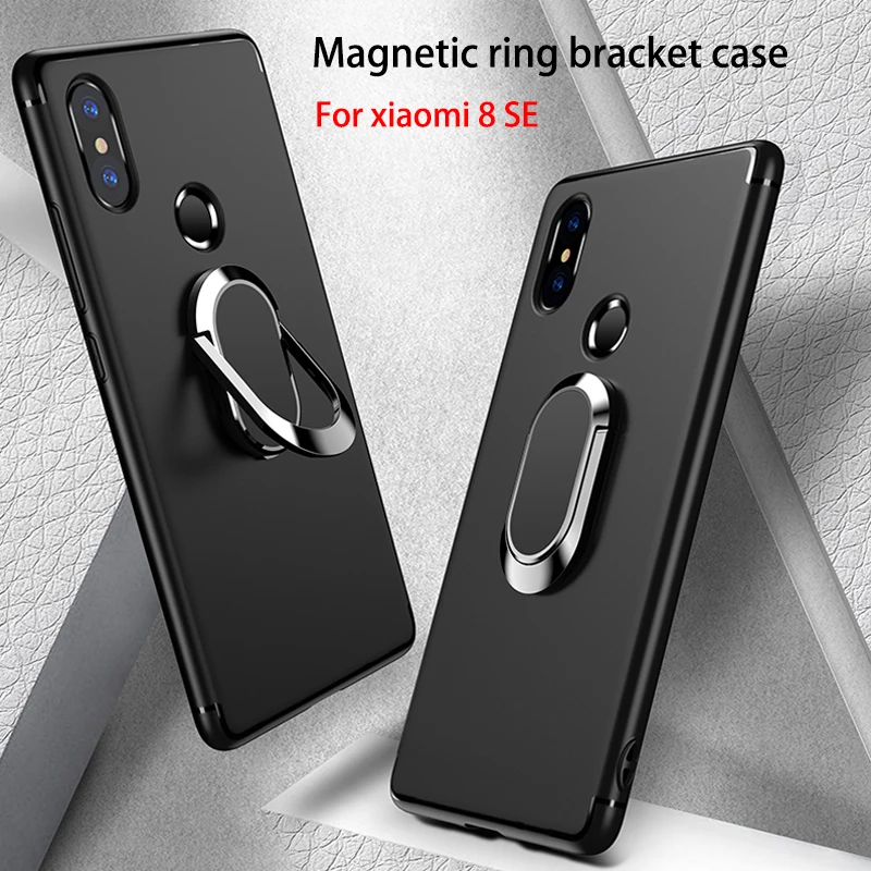 Матовый Мягкий чехол из ТПУ Для Xiaomi Mi8, тонкая силиконовая задняя крышка для Xiaomi Mi9, магнитный чехол-держатель для Xiaomi Mi9se, Mi8se