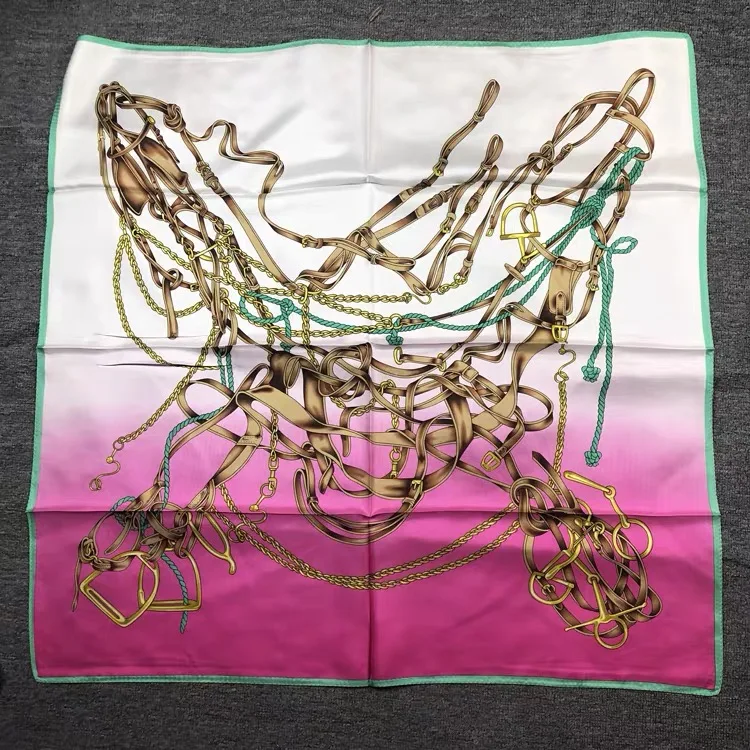 

Sales! Women's 100% Pure Silk 16mm Square Big Scarf Shawl Wrap Kerchief 88cm 34.5" HS001-1