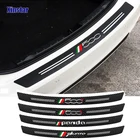 Защитная Наклейка для заднего бампера автомобиля из углеродного волокна для Fiat Panda 500 500x 500l TIPO PUNTO BRAVO, наклейки, аксессуары