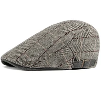 women men hats 2019 beret caps black herringbone newsboy baker boy hats tweed flat cap mens hat winter autumn hats boinas