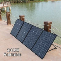 flexible foldable 240w 60wx4 mono solar panel high power portable solar panel for rvboattravel solar panel 240w