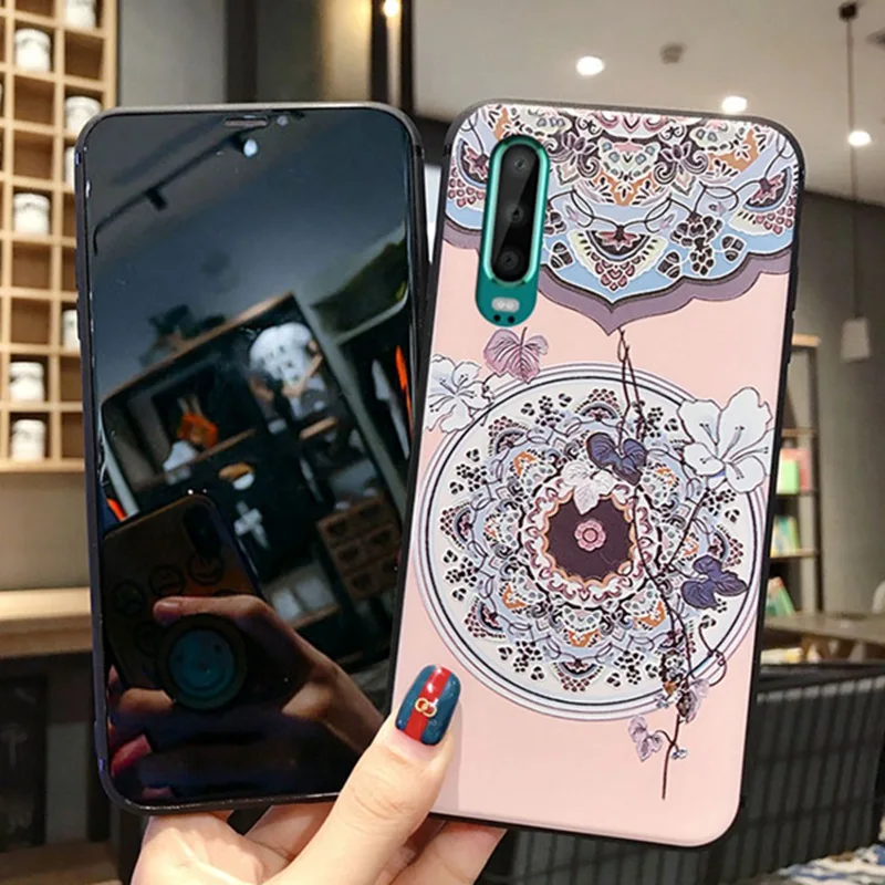 Модный чехол в китайском стиле с цветами для Xiaomi 9 8 CC9 A1 A2 A3lite 5X 6X Мягкая
