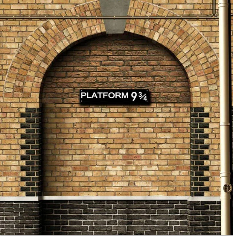 5x7 футов Персонализированная кирпичная стена Лондон Королевский Крест Платформа