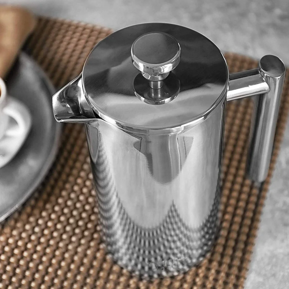 

350/800/1000ML French Press Coffee Maker Stainless Steel Screen Double Walled Percolator Coffee Pot Tea Press Espresso Maker