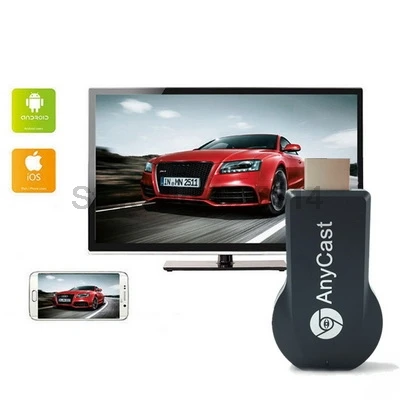 Через dhl или ems 20 шт AnyCast M2 беспроводной WiFi Дисплей донгл приемник Airplay Miracast для