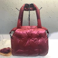winter woman shoulder bag nylon handbag large capacity female space pad cotton feather down bags fashion new crossbody bag tote