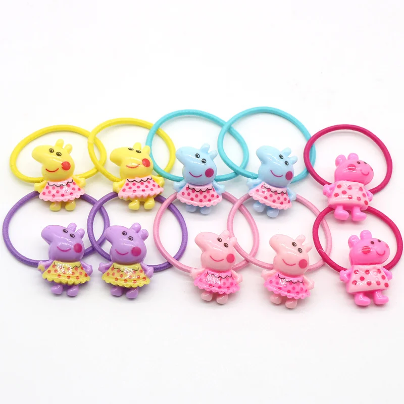 12pcs Page Band 12 шт., hello kitty, эластичные резинки для волос, заколки для волос, для девочек, конский хвост, резинки, милые резинки для волос, резинки, резинки, аксессуары для волос - Цвет: 12pcs Page Band