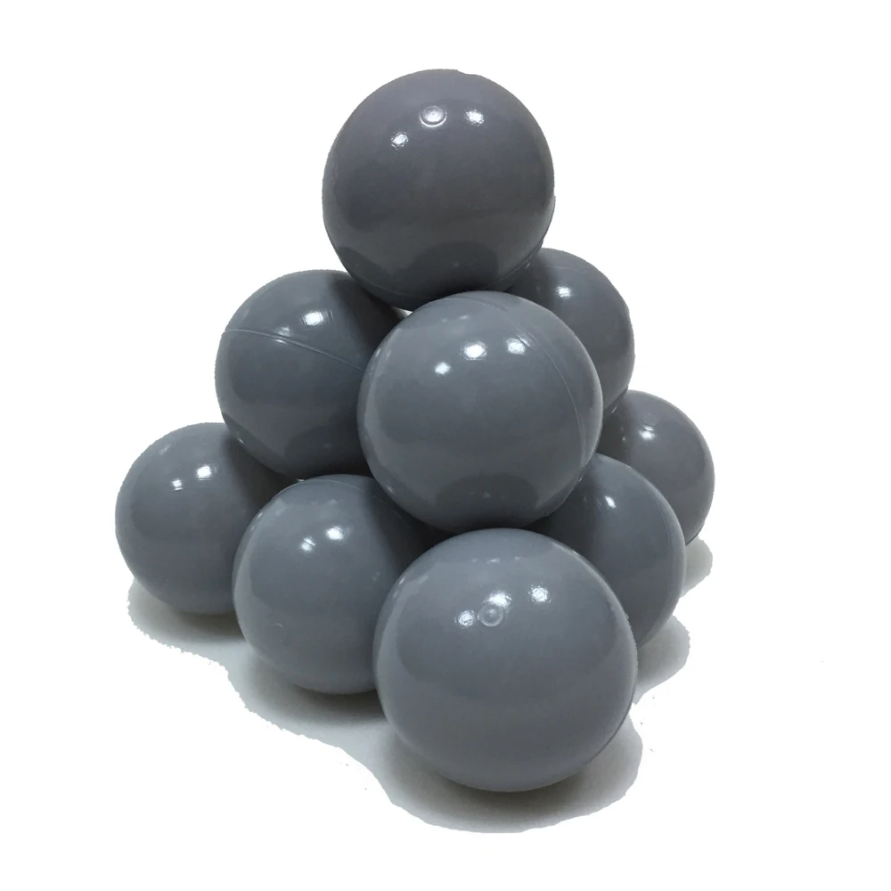 Шарики для бассейна 7 см 50 штук серые | Игрушки и хобби