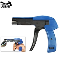 free shipping hs 600a cable tie gun fastening cutting tool special for nylon automatic tension cutoff heavy duty hand tool