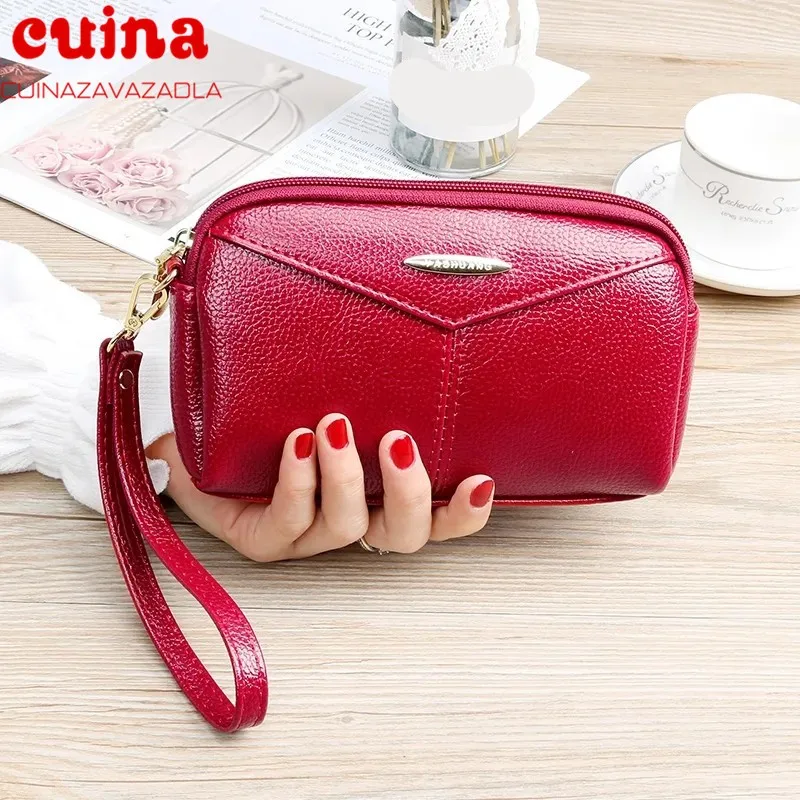 Новый женский клатч из искусственной кожи длинный Повседневный Кошелек с