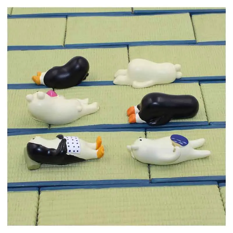 Японский стиль милый пингвин медведь лежа животное Смола домашний стол Hoom Декор