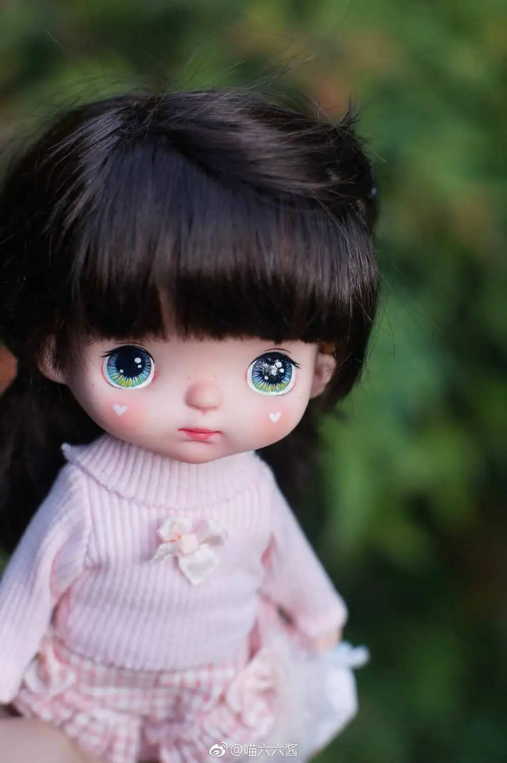 Nude doll make up 12 Индивидуальные лица для кукол holal, 16 см куклы как holal куклы, волосы можно выбрать - Цвет: Nude doll make up 12