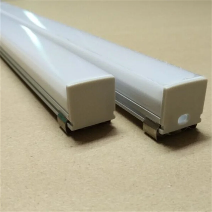 

YANGMIN Free Shipping 6.6ft/2M 21x21mm Silver U-Shape Internal Width 16mm LED Aluminum Channel System with Cover, End Caps