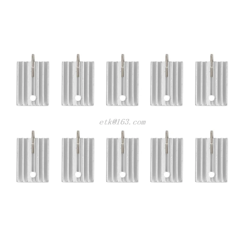 

10Pcs Aluminum Heatsink Transistor Radiator With Needle for Transistors TO-220 #L059# new hot