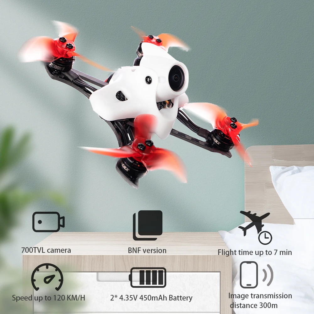 EMAX Tinyhawk II гоночный бесщеточный Дрон 90 мм FPV с камерой 700TVL RunCam Nano2 Максимальная