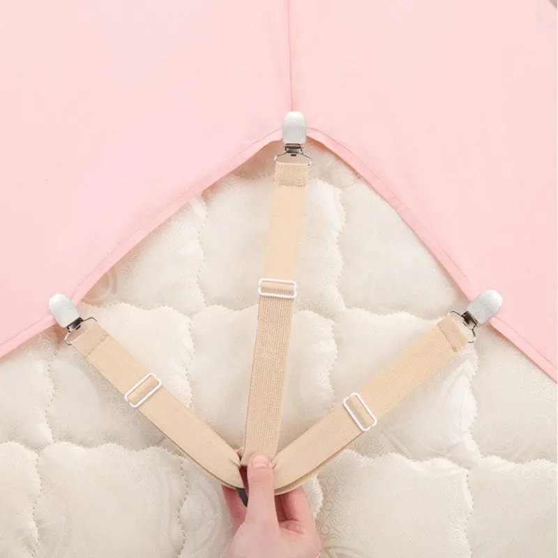 4 шт./компл. зажимы для простыни Нескользящие застежки угловой крючок практичный