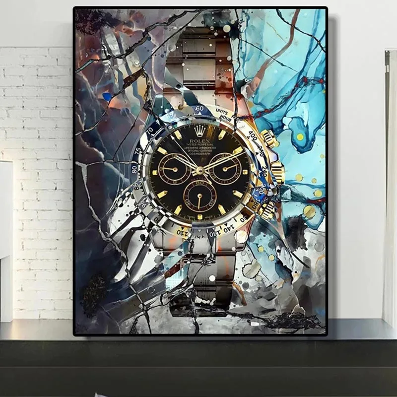 

Fashion Trend Watch Graffiti Art Canvas Painting Posters Prints Colorful Picture for Office Room Home Wall Decorative Painting