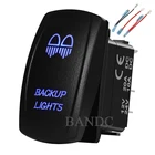 Освещению номерного знака кулисный переключатель для автомобиля Лодка Грузовик лиги, лазерная гравировка, 5P ВКЛ-ВЫКЛ SPST, Водонепроницаемый, синий светодиод, джемпер набор проводов