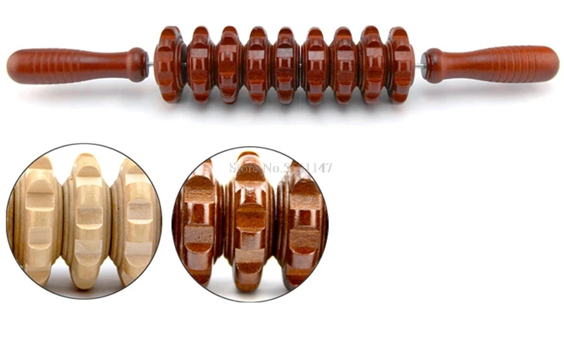 Деревянный ролик 6/8/9 массажная палочка с пусковым механизмом для терапии тела