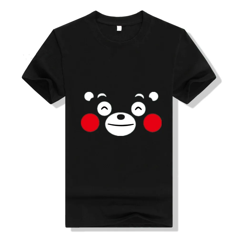 Футболка с мультяшным аниме Кумамон женские Забавные футболки высокого качества