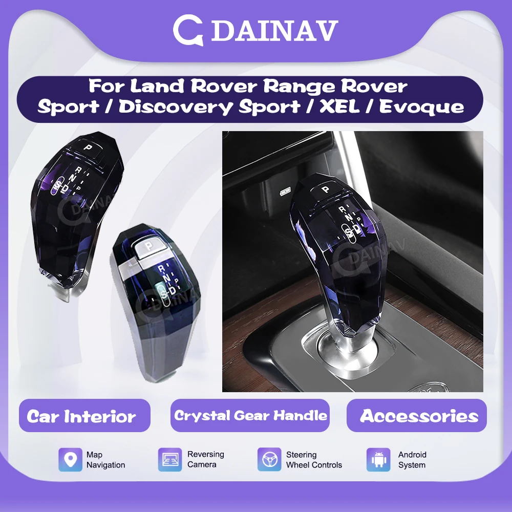 

Crystal gear lever suitable for Land Rover Range Rover/Evoque/Discovery Sports auto sports gear shift knob original installati