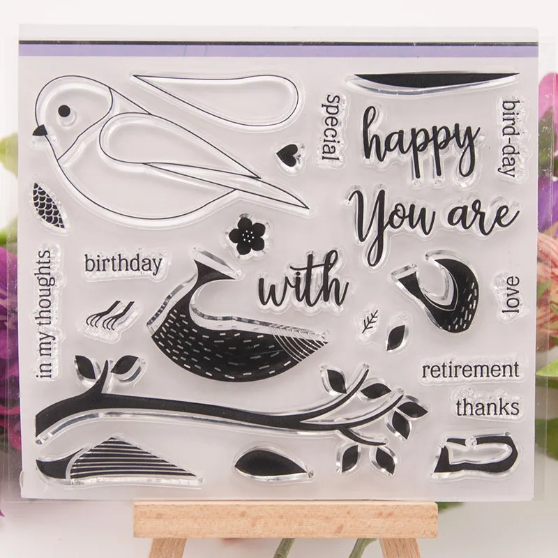 

Silicone Clear Seal Stamp DIY Scrapbooking Embossing Photo Album Decorative Paper Card Craft T1373