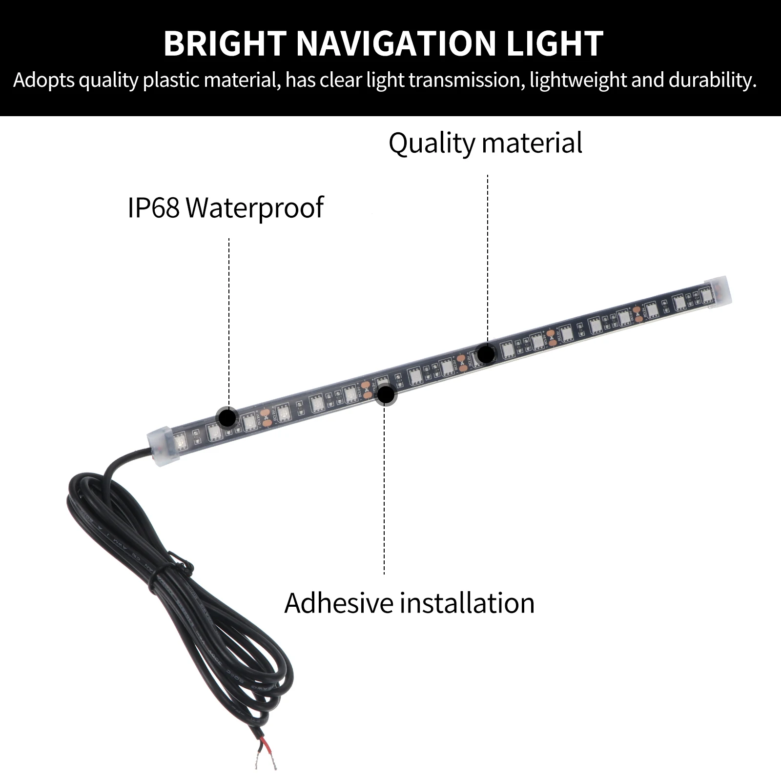 Светодиодные боковые лампы с длинной полосой длиной 30 см водонепроницаемые