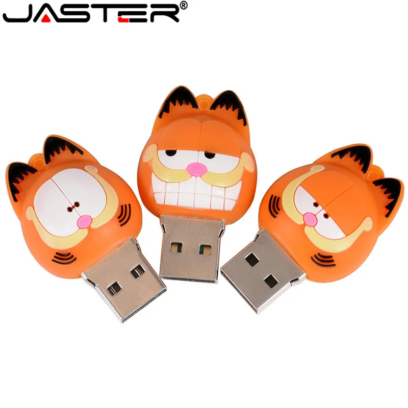 Портативная USB флешка JASTER внешняя карта памяти с изображением мультяшного кота