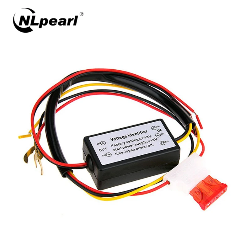

Nlpearl 1x Car LED DRL Controller of Daytime Running Lights Relay Harness Dimmer On/Off 12V Controller DRL Car Light Assembly