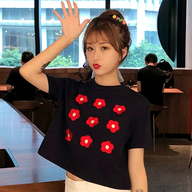 2019 Летний Новый Стиль Женский модный дизайн свободный круглый вырез Вышитый