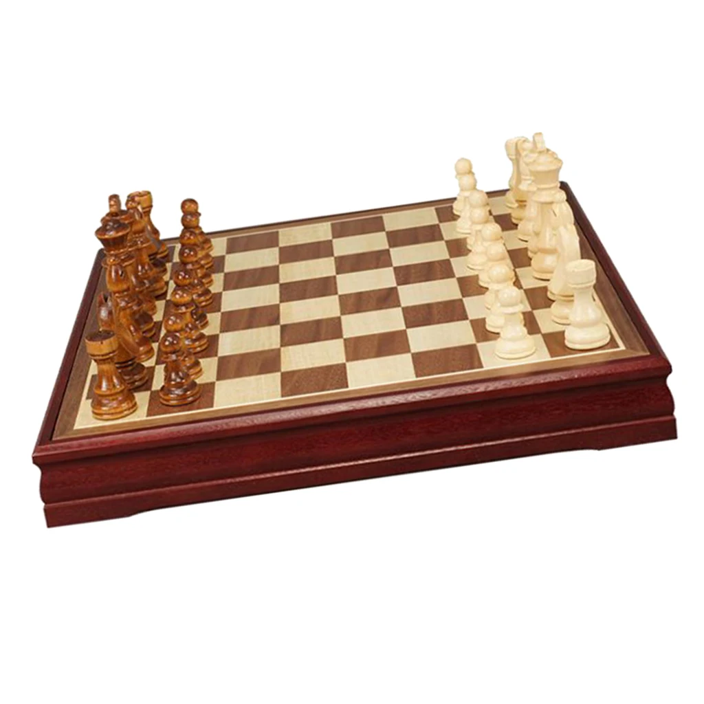 

Portable Chess Travel Set Teens Adults 11.8x11.8x1.57 "Board Educational Toy