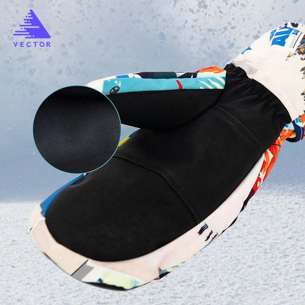 Vector 2 в 1 рукавицы Для мужчин женщин Зимние Спортивные Синтетическим утеплителем