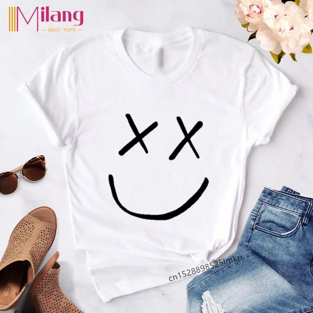 Футболка женская односторонняя с принтом крутая рубашка мерха в Корейском стиле