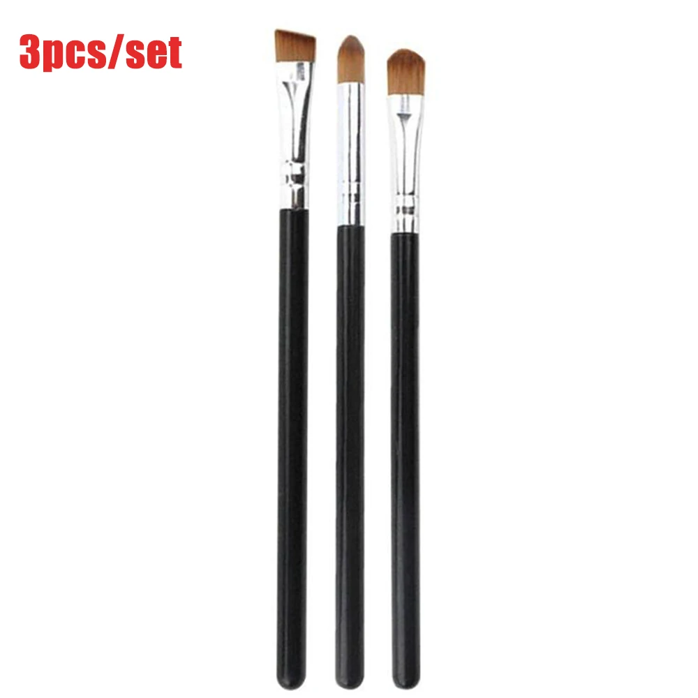 

3Pcs набор кистей для макияжа Косметические кисти для лица Щетки для носа тональный крем для бровей подводка для глаз Румяна Пудра для макияж...