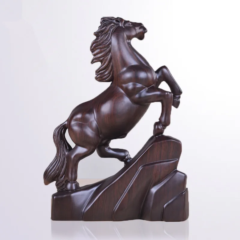 

High-end solid wood horse sculpture statueModern art animal sculptureHome decoration accessoriesHome Decorationbusiness gift