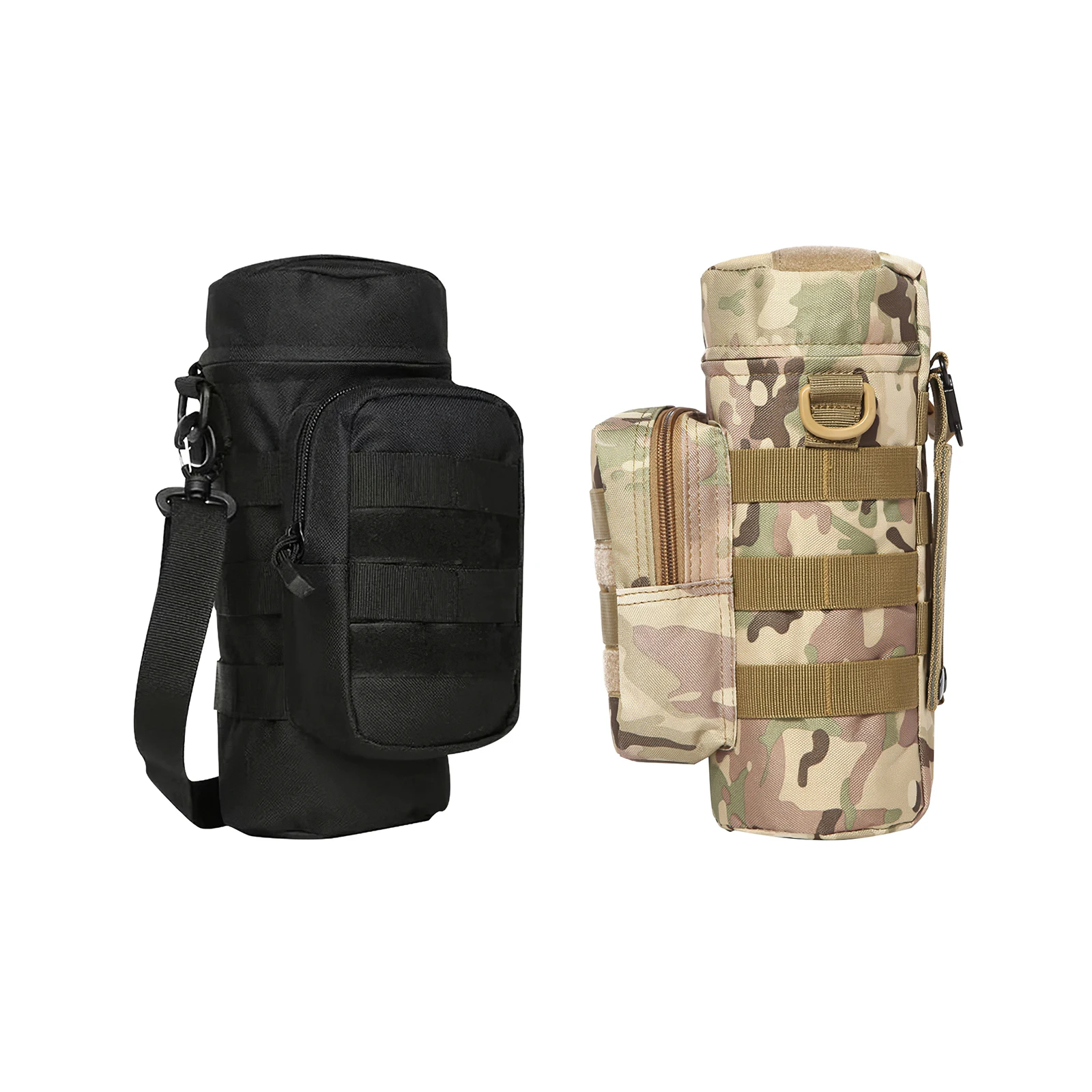 

Тактическая Сумка для бутылки Molle, держатель для гидратации со съемным плечевым ремнем для военного спорта, бега, велосипеда
