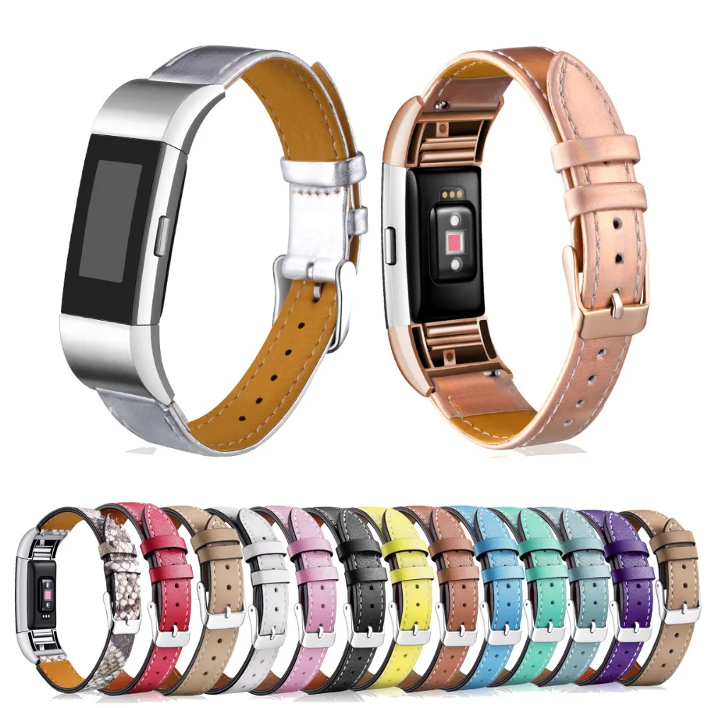 Сменный ремешок из натуральной кожи для часов Fitbit Charge 2 Браслет-Браслет С